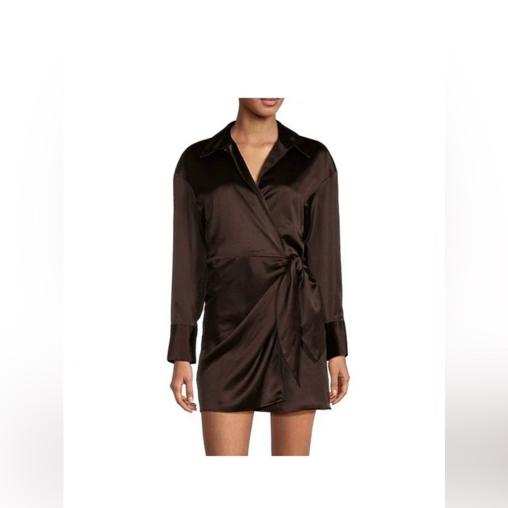 Giani Bini Bronze Wrap Dress Size Small